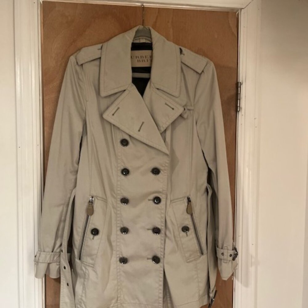 Burberry Brit Trench Coat Size 10 - Picture 4 of 11